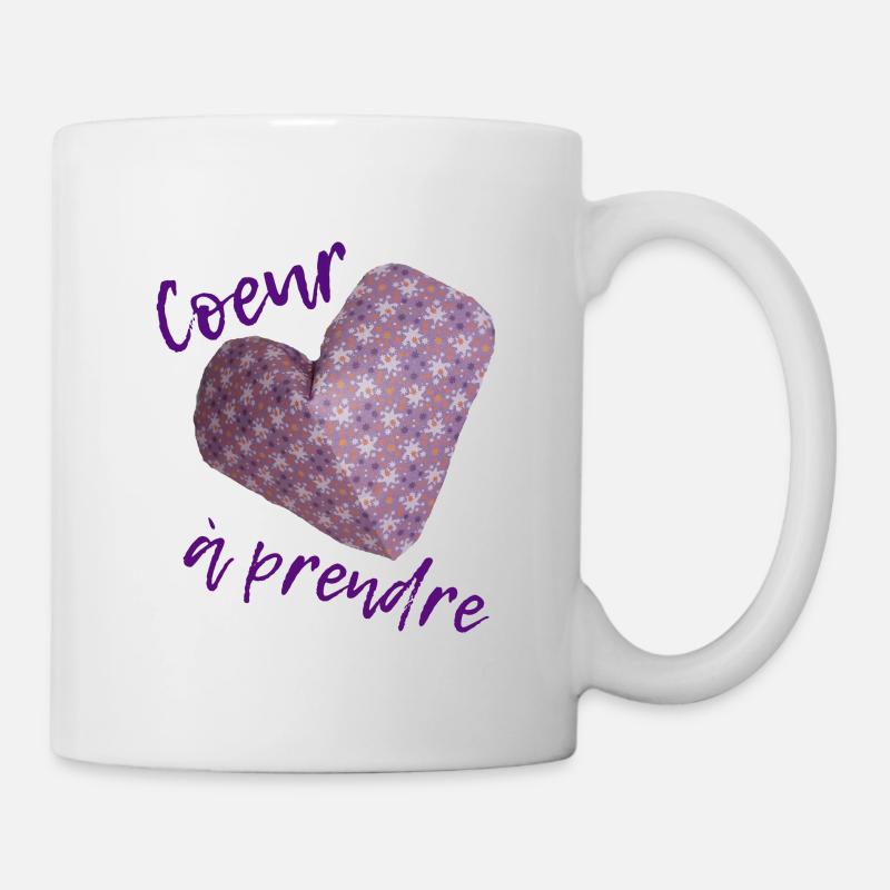 Cœur a prendre - Mug blanc - blanc