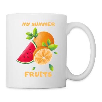 Sommer Früchte Mein Sommer - Tasse - Weiß - Rechts