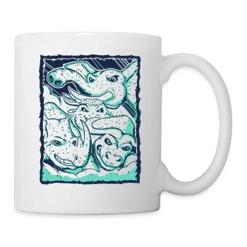 Team Pflanzenfresser - Tasse - Weiß - Rechts