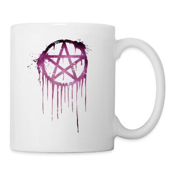 Pentagram Splash 2 - Mug blanc - blanc - Droite