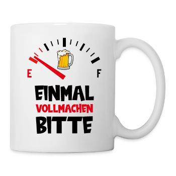 BIER SAUFEN VATERTAG MÄNNERTAG MALLE MALLORCA - Tasse - Weiß - Rechts
