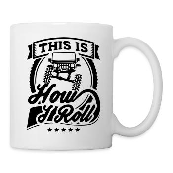 This Is How I Roll Jeep - Mug blanc - blanc - Droite