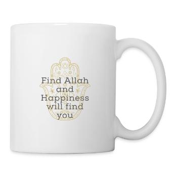 Tee-shirt islam allah dicton musulman - Mug blanc - blanc - Droite
