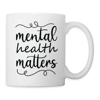 questions de santé mentale - Mug blanc - blanc - Droite