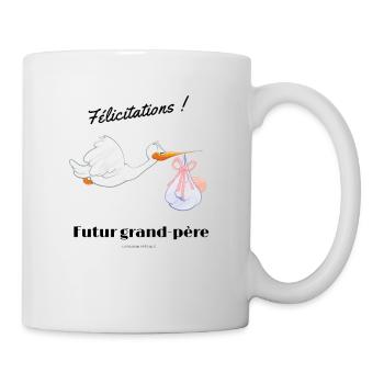 Futur grand pere - Mug blanc - blanc - Droite