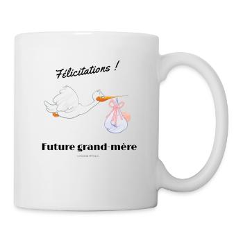 Future grand-mère - Mug blanc - blanc - Droite