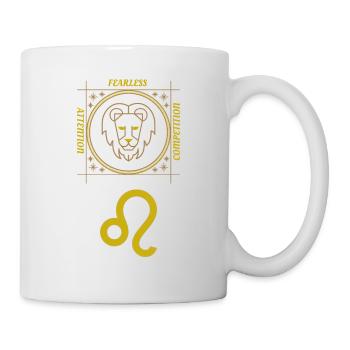 Graphique du signe astrologique du zodiaque "Leo" - Mug blanc - blanc - Droite