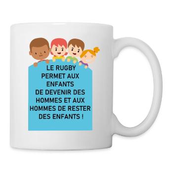 le rugby - Mug blanc - blanc - Droite