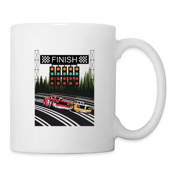 Racing car car racing - Mug - white - Right