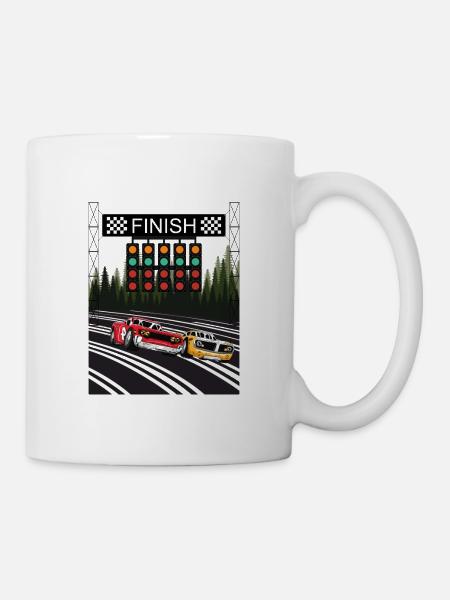 Racing car car racing - Mug - white