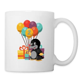 Birthday I'm 2 Mole Two Years - Mug - white - Right