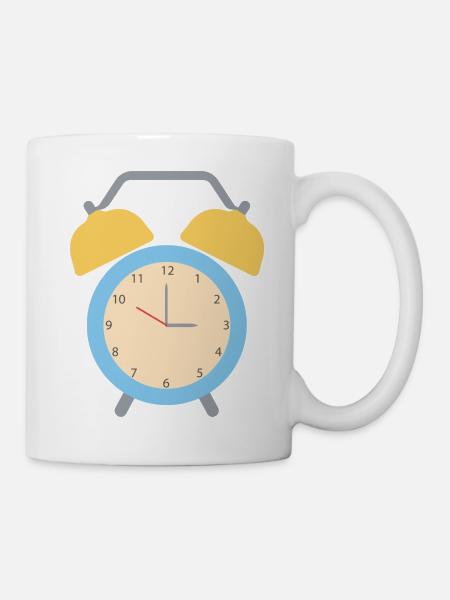 Wecker - Tasse - Weiß