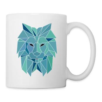 Polygone Lion - Mug blanc - blanc - Droite