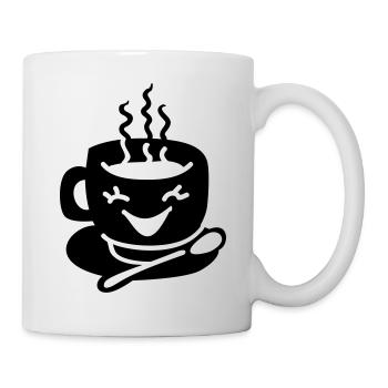 Tasse à café amour - Mug blanc - blanc - Droite