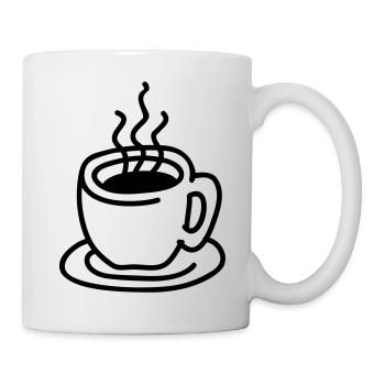 Tasse à café - Mug blanc - blanc - Droite