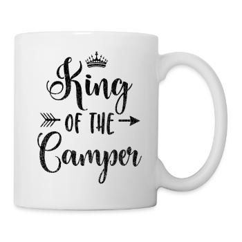 Camping Camper Camping Roi Caravane Camper Hommes - Mug blanc - blanc - Droite