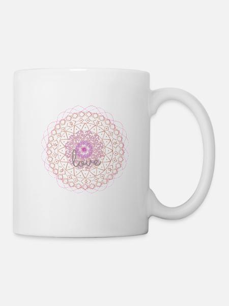Mandala love - Mug - white