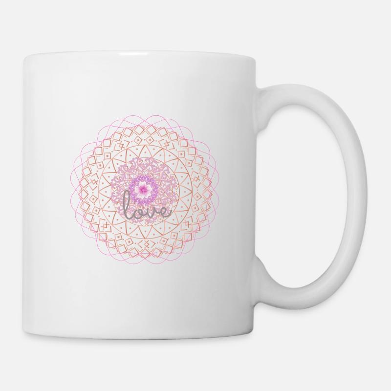 Mandala love - Mug - white