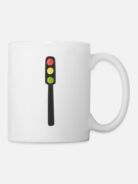 Ampel - Tasse - Weiß