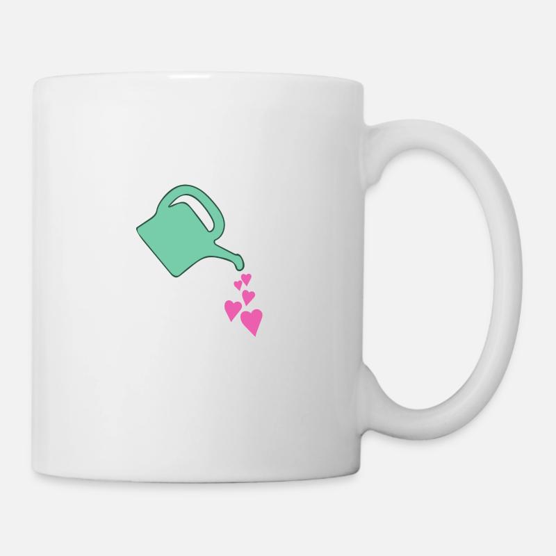 Gießkanne - Tasse - Weiß