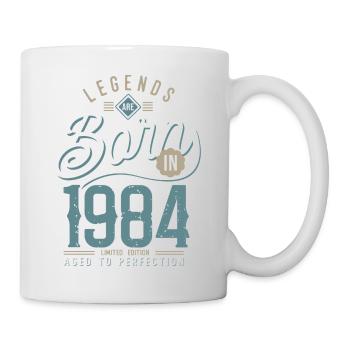 Legenden werden geboren 1984 Jubiläum - Tasse - Weiß - Rechts