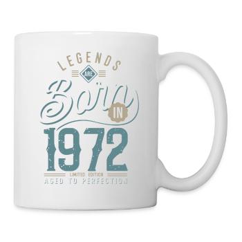 Legends are born in 1972 anniversary 51 years - Mug - white - Right