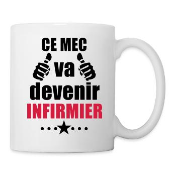 Ce mec va devenir infirmier - futur infirmier - Mug blanc - blanc - Droite