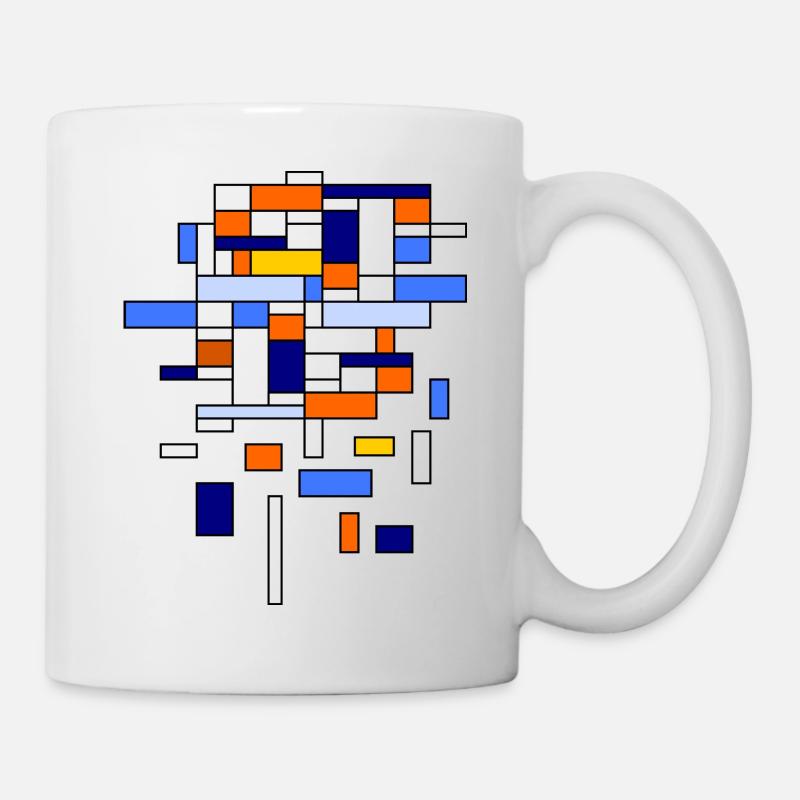 Order / disorder - Colored rectangles - Mug - white