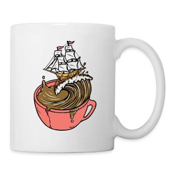 Sea of Coffee - Tasse - Weiß - Rechts