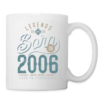legends are born in 2006 15 years anniversary - Mug - white - Right