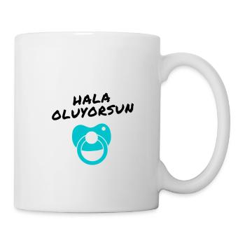 Hala oluyorsun grün türkisch Du wirst Tante - Tasse - Weiß - Rechts