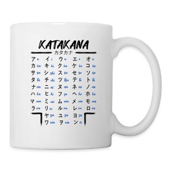Japanese Katakana Learn Anime Manga Japan Fans - Mug - white - Right