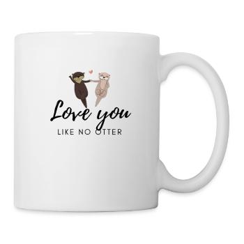 Je t'aime comme aucune loutre - Mug blanc - blanc - Droite