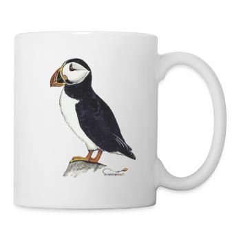 Papageitaucher - Tasse - Weiß - Rechts