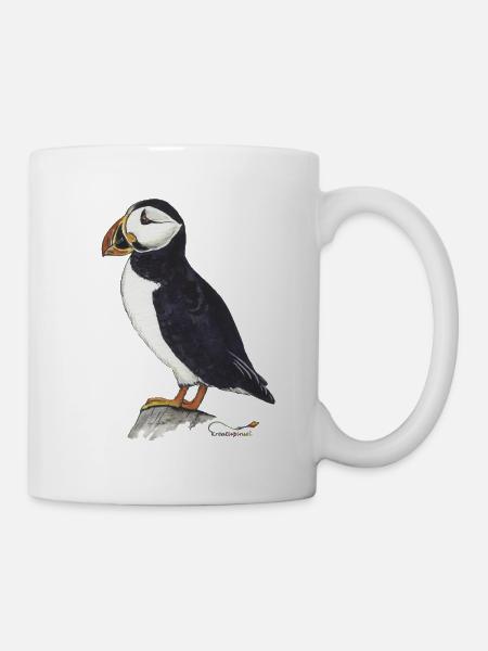 Macareux - Mug blanc - blanc