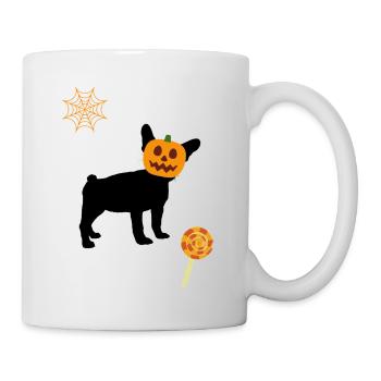 PUMPKIN HEAD BULLDOG HALLOWEEN - Mug - white - Right