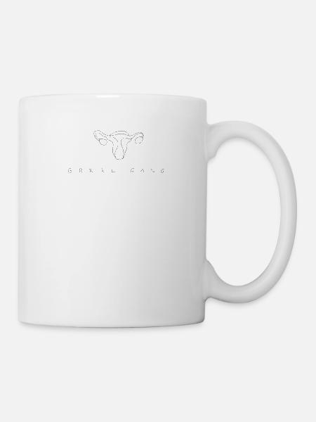 Utérus du canal Grrrrl - Mug blanc - blanc