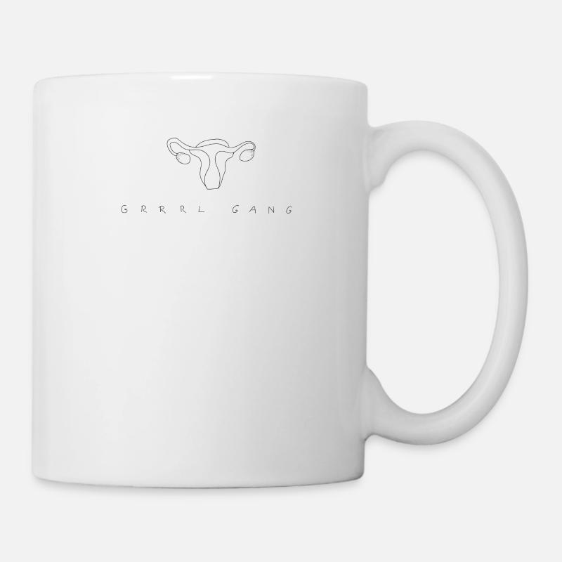 Grrrrl duct uterus - Mug - white