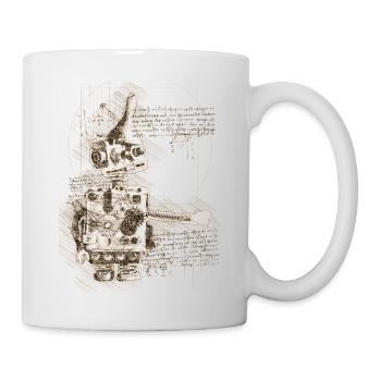 Le robot de Léonard de Vinci - Mug blanc - blanc - Droite