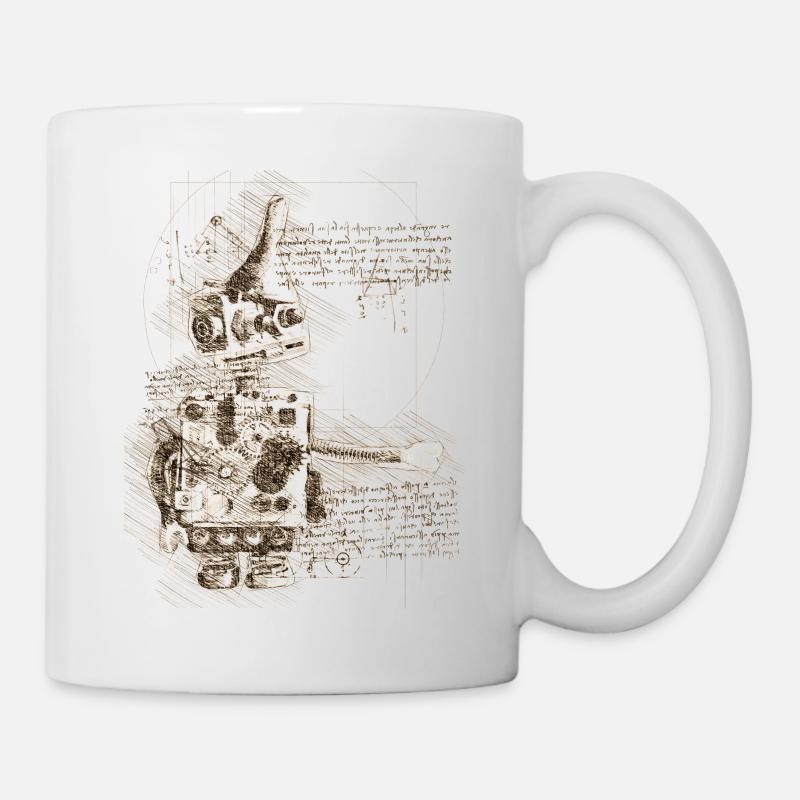 Le robot de Léonard de Vinci - Mug blanc - blanc