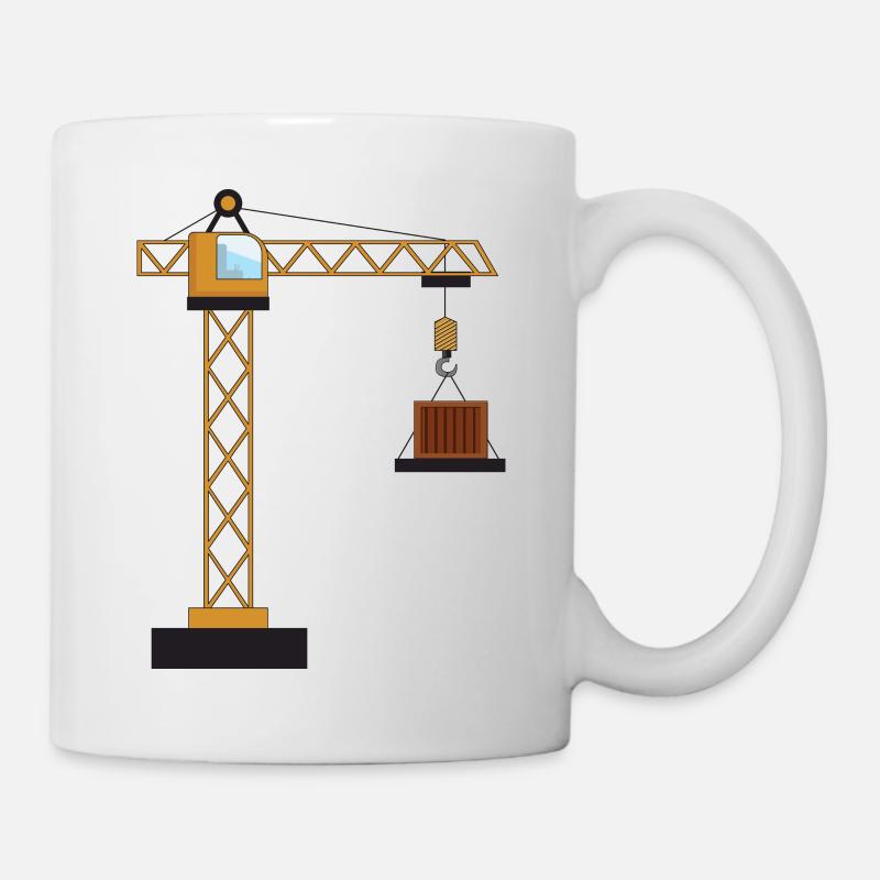Kran - Tasse - Weiß