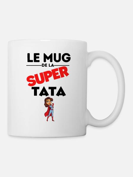 Le mug de la super tata / cadeau tata - Mug blanc - blanc
