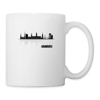 Hamburg Skyline - Tasse - Weiß - Rechts
