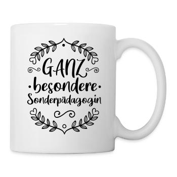 Ganz besondere Sonderpädagogin Lehrerin Geschenk - Tasse - Weiß - Rechts