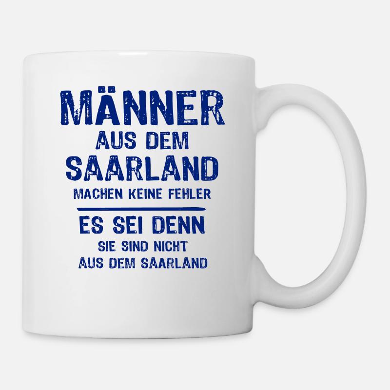 Saarländer Männer Saarland - Tasse - Weiß