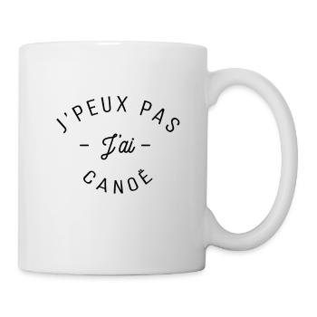 Je peux pas j ai canoë - Mug blanc - blanc - Droite