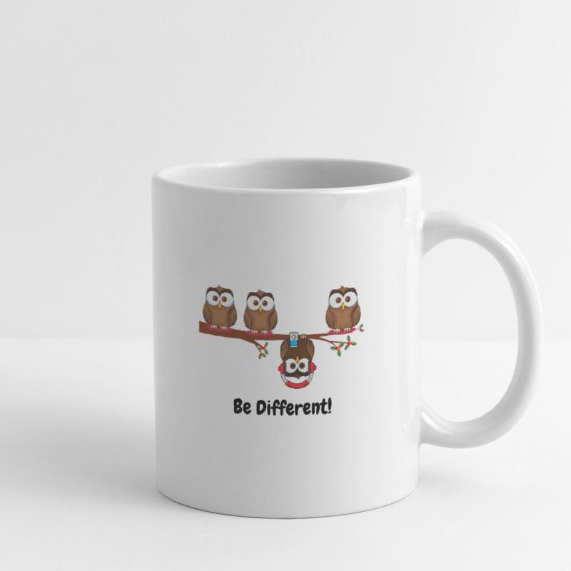 Be different - Süßes Eulen Fun bird gift sweet Mug