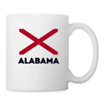 Alabama flag - Mug - white - Right