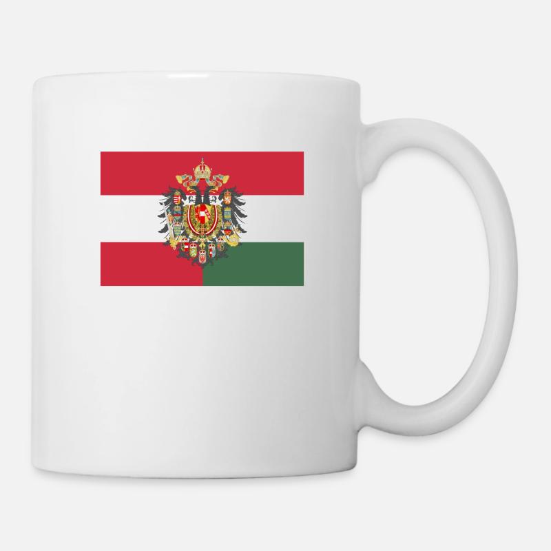 Drapeau de l'Autriche-Hongrie - Mug blanc - blanc