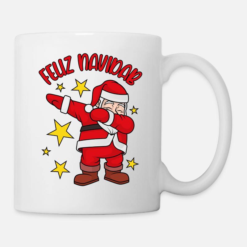 Feliz Navidad Dabbing Weihnachtsmann Feliz NaviDAB - Tasse - Weiß